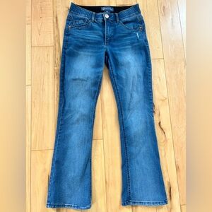 Democracy Blue Boot Cut Jeans Ab Solution women’s size 2 Petite